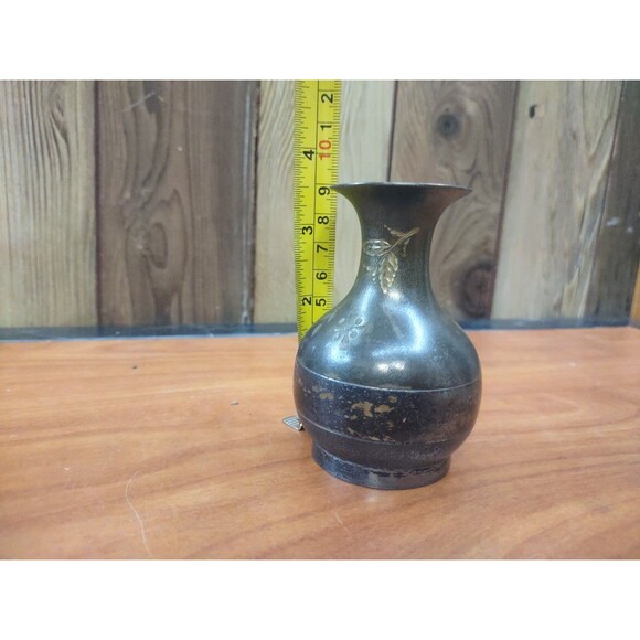 Antique Vase Pitcher Osborn & Co Quadruple Silver Plate Etched - Picture 6 of 8